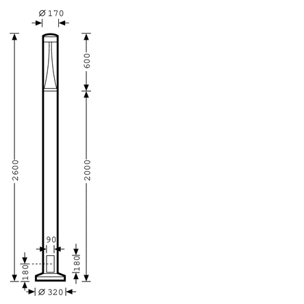 2000433 L&S LED 9-fach Verteiler 12 V 0,14 m Zuleitung